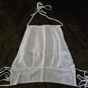 NEW Super Cute White Backless Crop Top